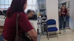 La protesta quedó registrada en video dentro de las instalaciones del Hospital Universitario del Valle, en Cali.