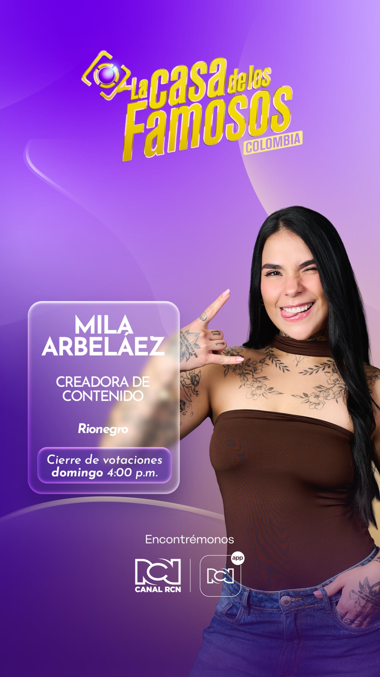 Mila Arbeláez, participante de La Casa de los Famosos.