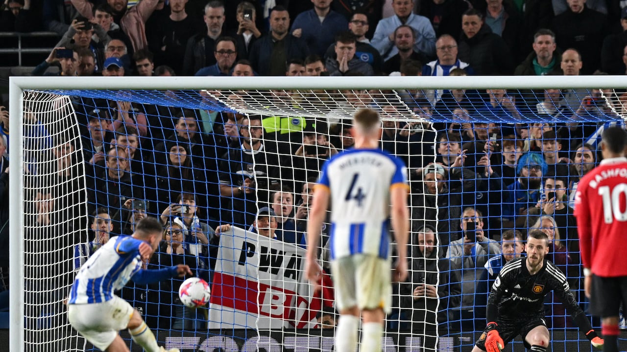 Imagen del partido entre el Brighton y Manchester United, por la Premier League 2022-2023.