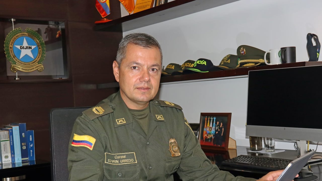 El Coronel Edwin Masleider Urrego Pedraza, Director de Investigación Criminal e INTERPOL. Foto Especial para El País