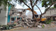 La demolición comenzó en el Edificio María Mercedes.