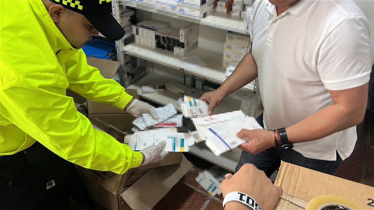Incautación de medicamentos ilegales en Montería