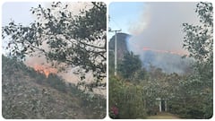 Un fuerte incendio forestal se presentó en Villa de Leyva.