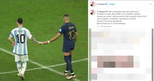 Kylian Mbappé felicita en redes sociales a Lionel Messi