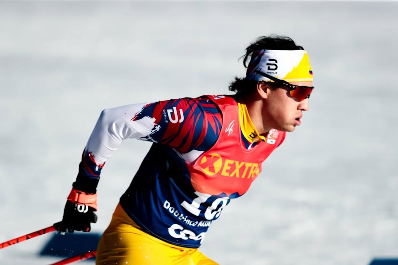 Fredrik Fodstad durante uno de sus competencias oficiales.