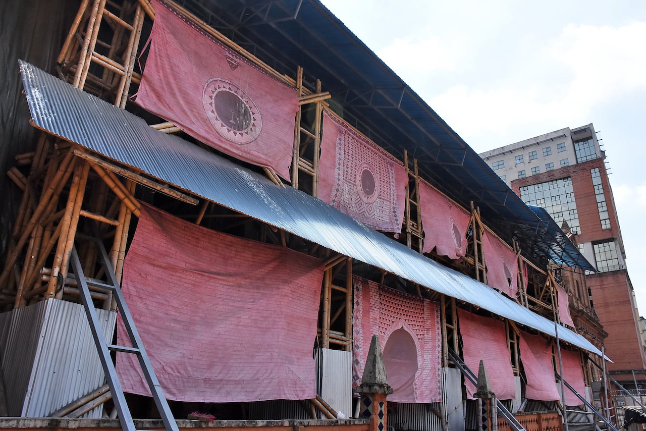Obras de reconstrucción del Techo de la Iglesia San Francisco