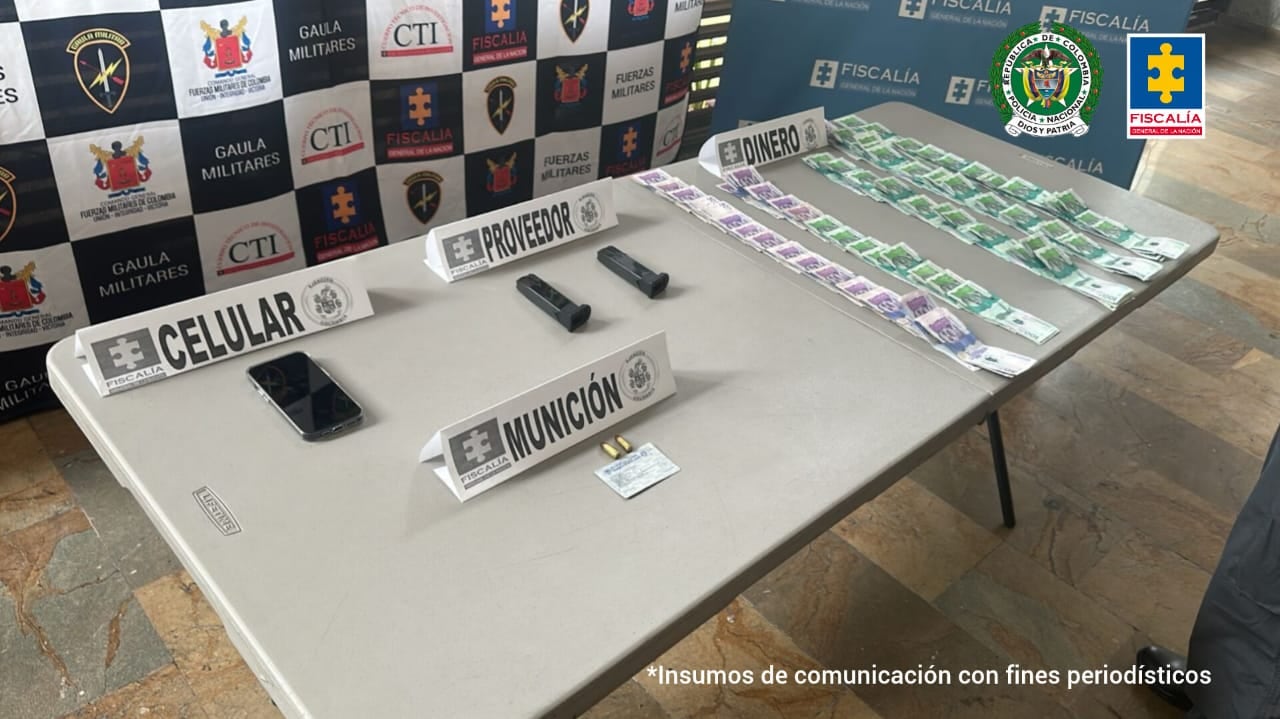 Alias El Flaco o Choroto de las disidencias de las Farc, capturado por la Fiscalía.
