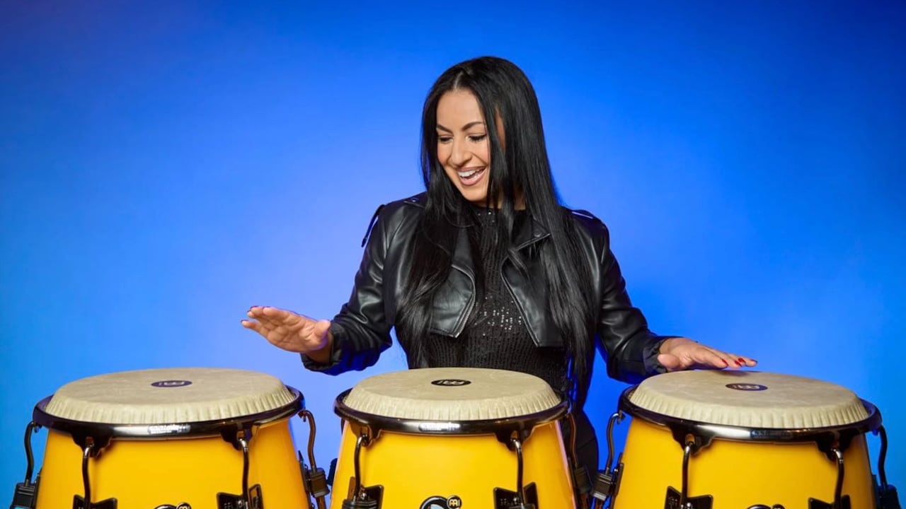 Alexandra Albán, percusionista.
