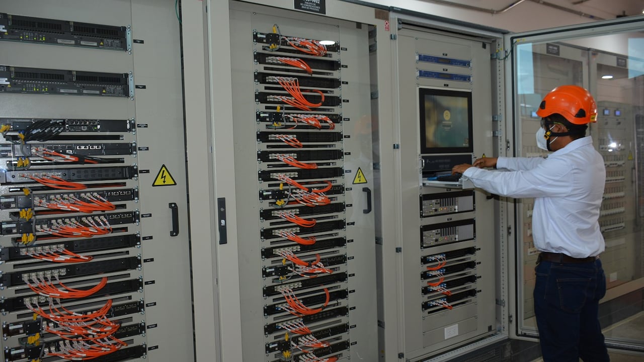 Esta es la primera subestación digital de energía en el Valle del Cauca y está ubicada en el municipio de Vijes. Foto: Celsia