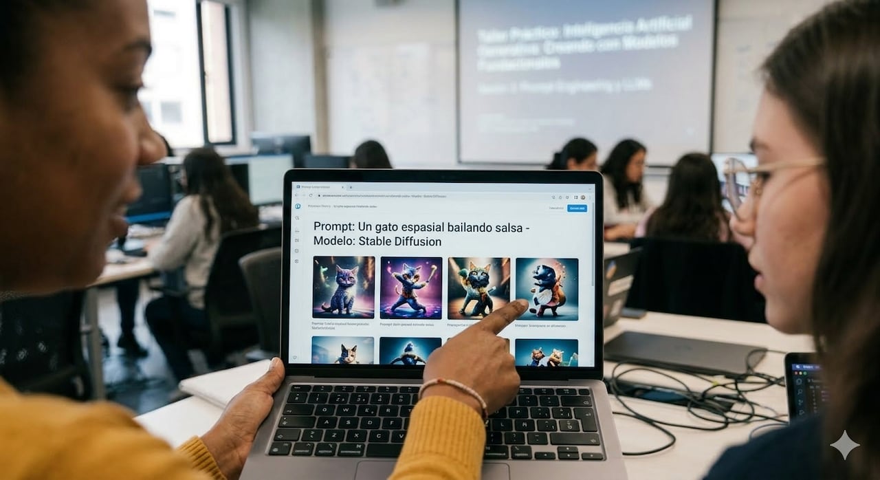 En América Latina, las inscripciones de mujeres en formación sobre GenAI se duplicaron en el último año.