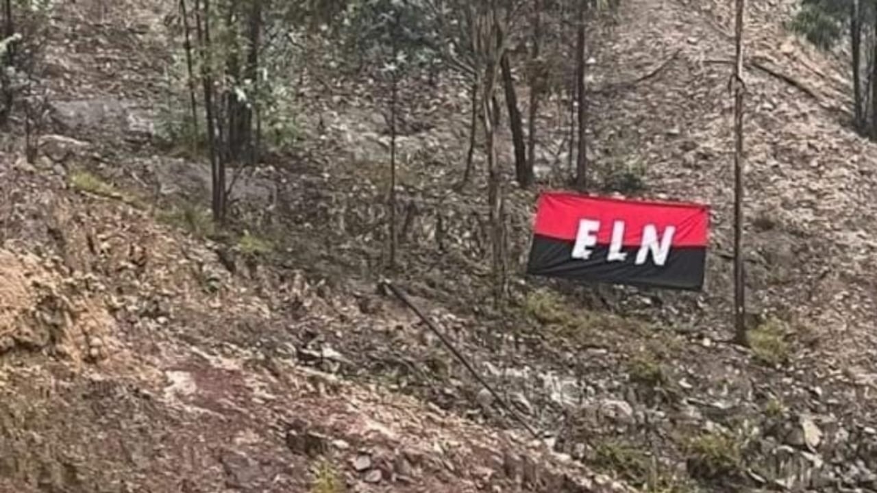 Bandera del ELN en Boyacá