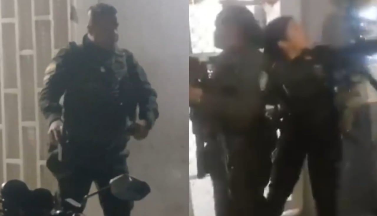 El incidente comenzó cuando una patrulla atendía una riña en el barrio Los Almendros.