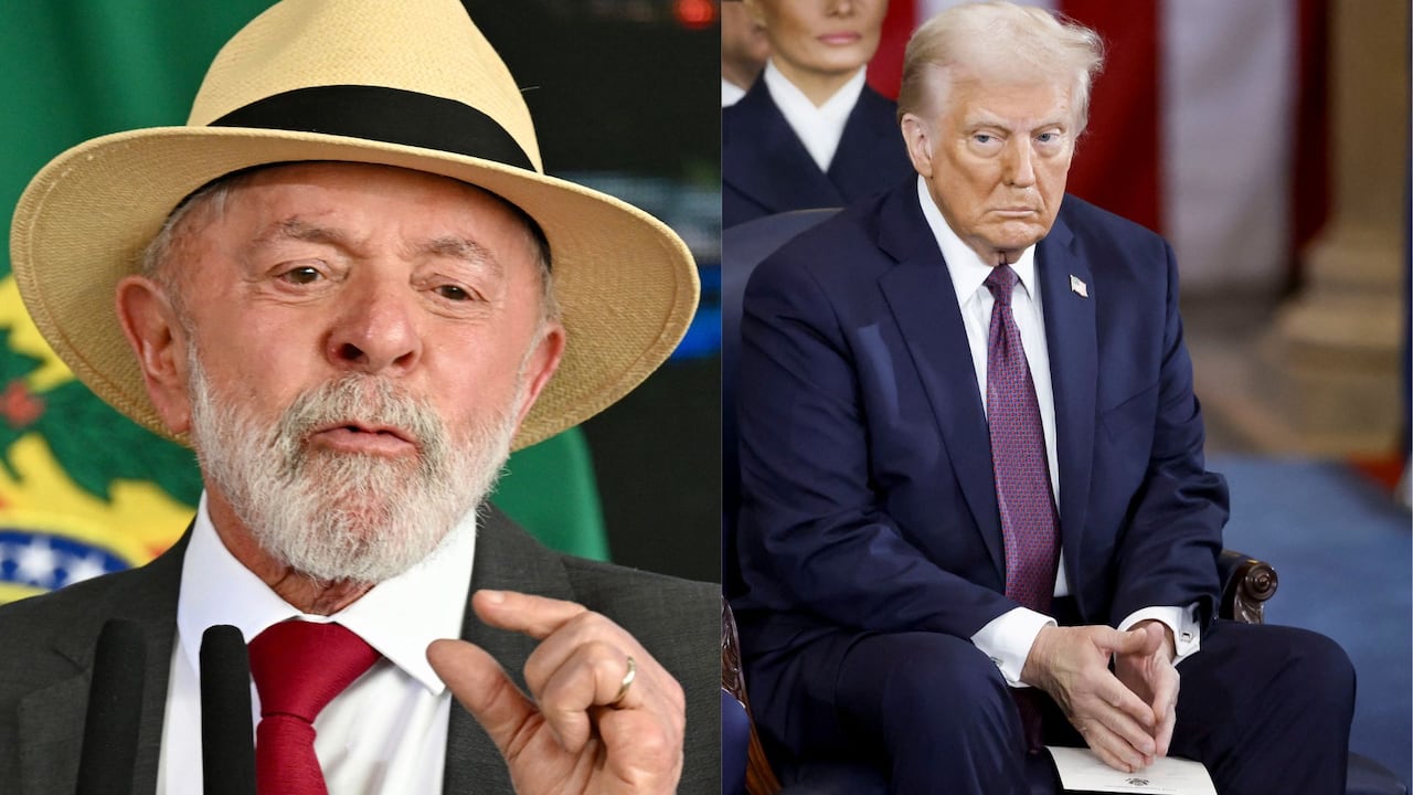 Lula da Silva y Donald Trump.