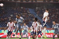 Imagen del último encuentro entre Junior de Barranquilla e Independiente Santa Fe por la Liga Colombiana.