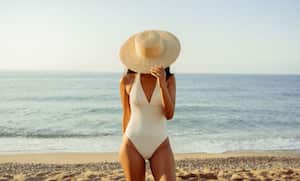 Vestido de baño con control de abdomen