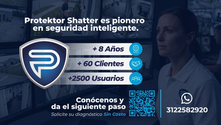 Con más de ocho años de experiencia consolidada en el mercado, PROTEKTOR Shatter se posiciona como referente nacional en vigilancia remota inteligente.