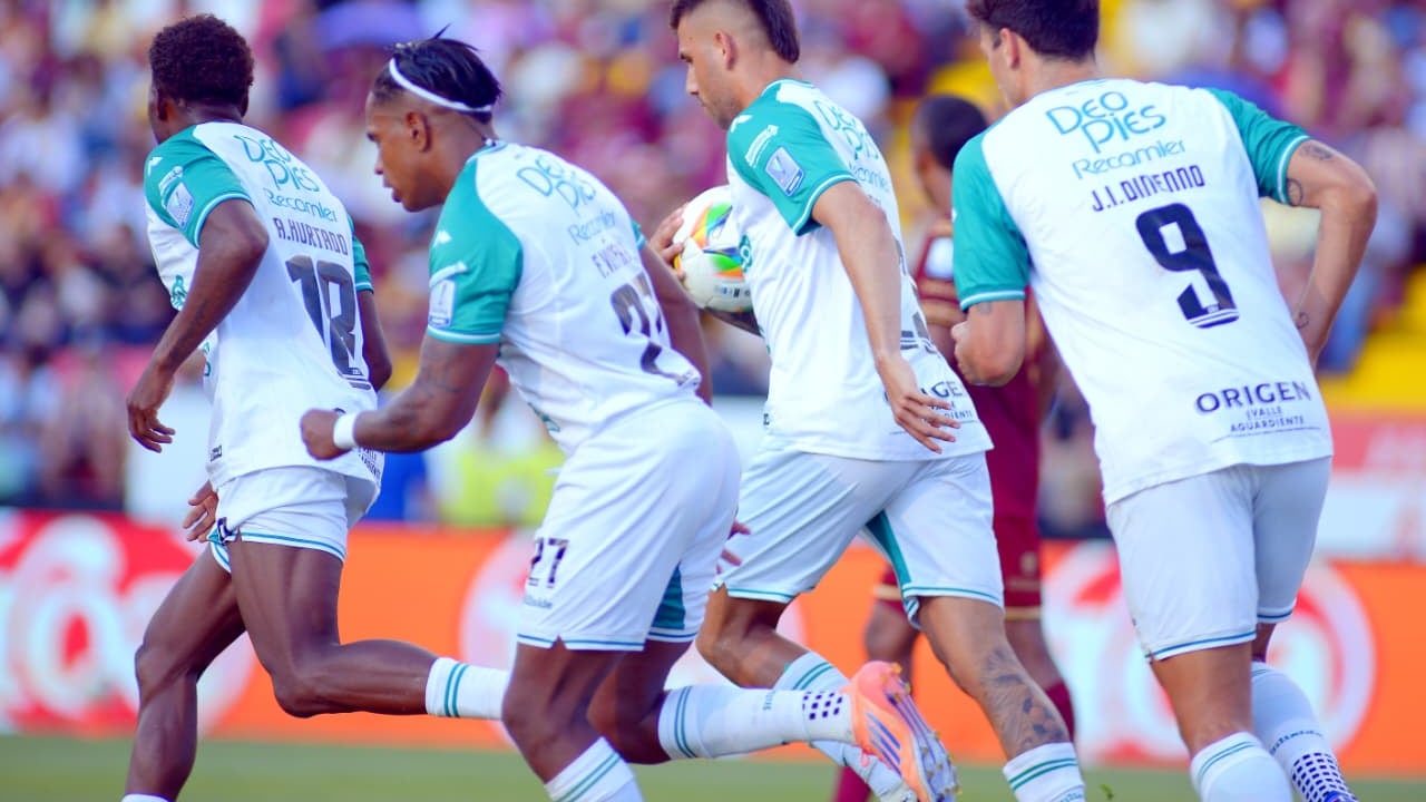 Imagen del partido entre Deportes Tolima y Deportivo Cali por la fecha 19 del primer semestre de la Liga Colombiana 2026.