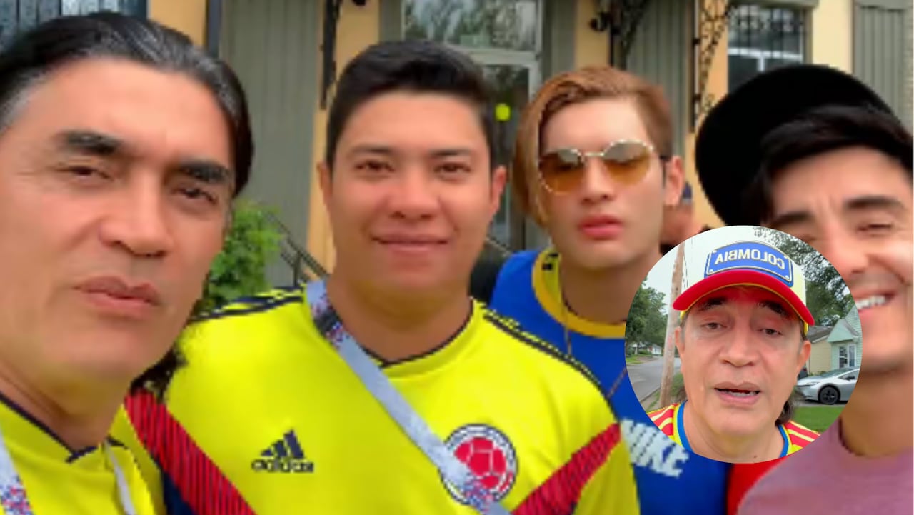 Gustavo Bolívar y sus hijos.