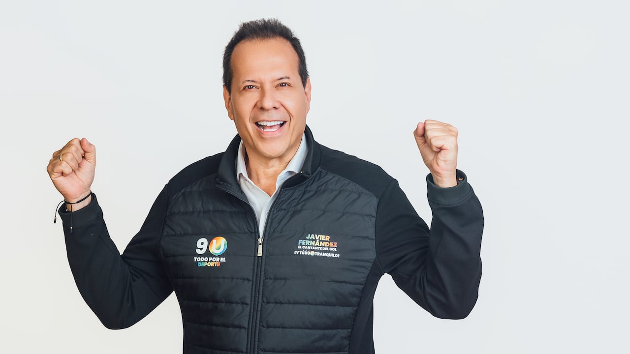 Javier Fernández, conocido como el "cantante del gol".