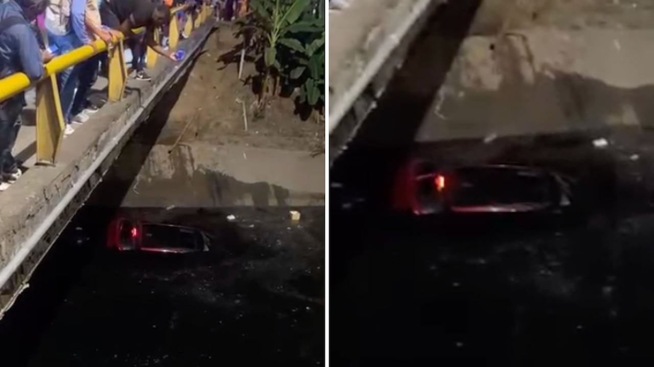 cayó en un canal de aguas residuales