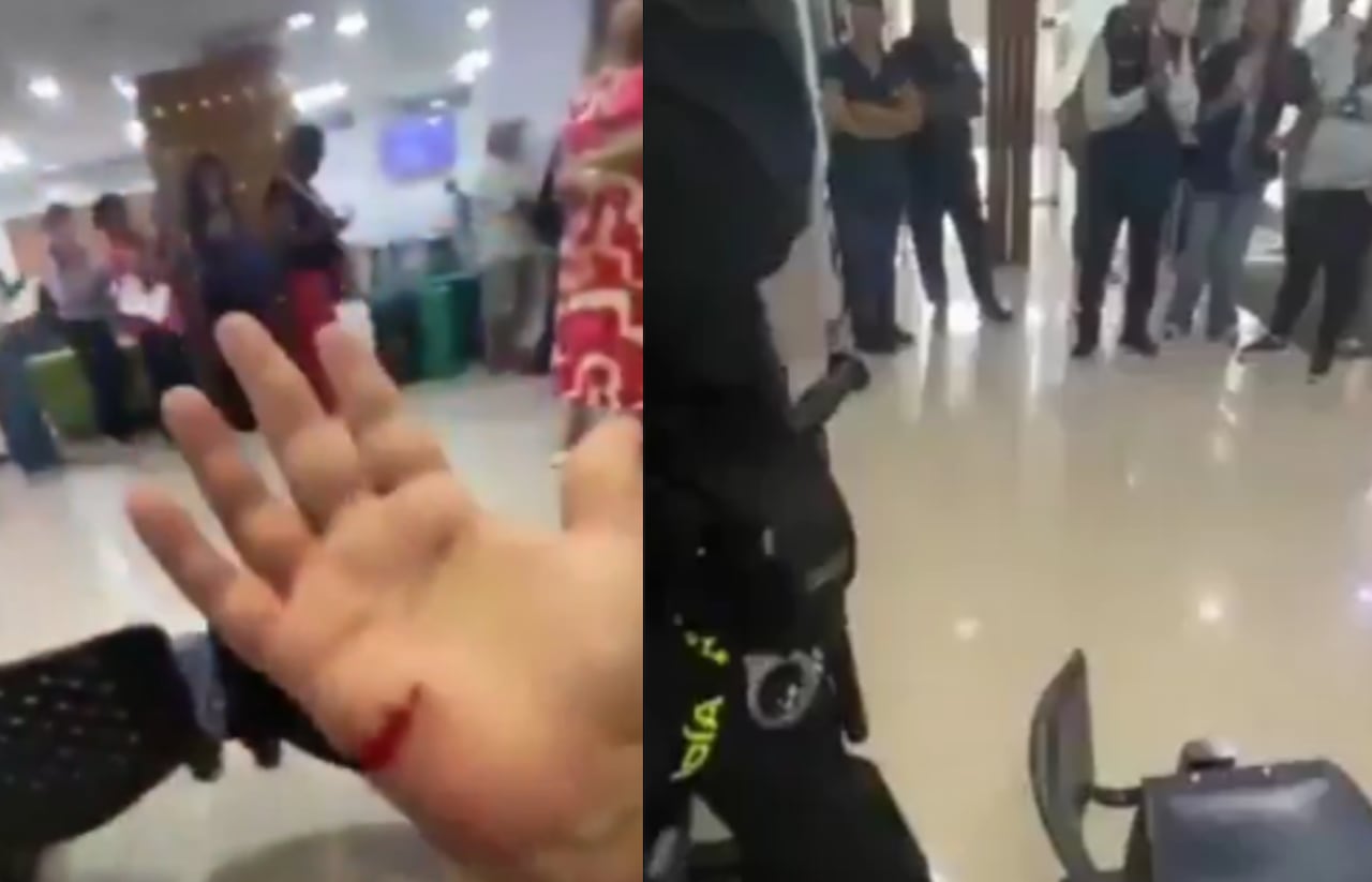 una madre, sumida en la angustia, decidió alzar su voz de protesta de manera vehemente dentro de una entidad de salud.