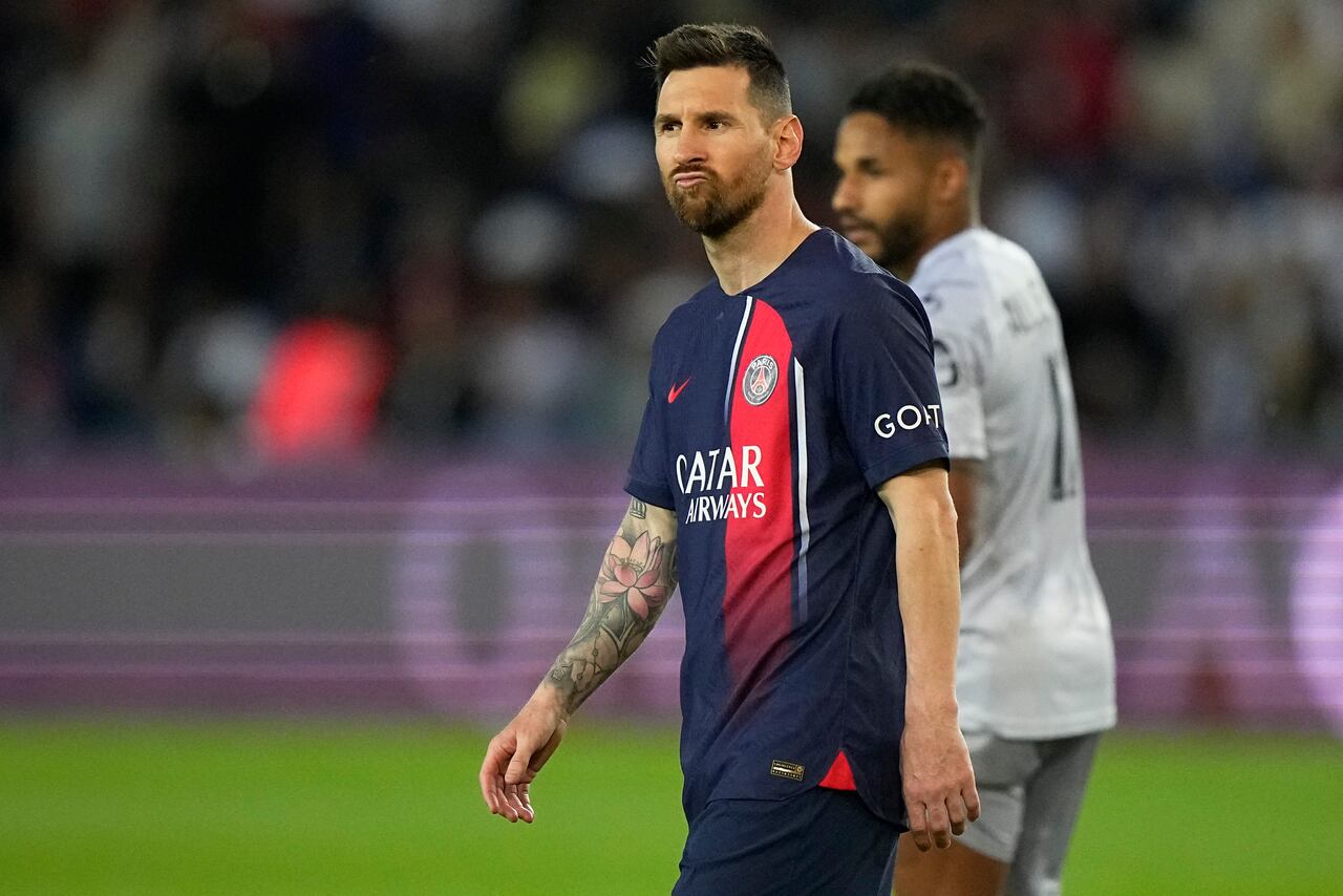 Lionel Messi en su último partido con el PSG.