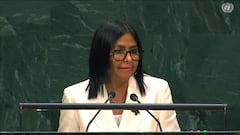 Delcy Rodríguez en la ONU.