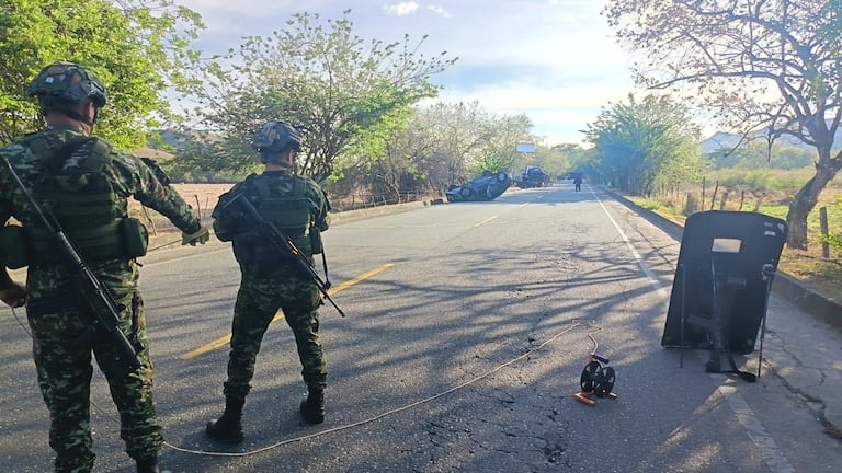 El corregimiento de El Estrecho, El Patía, es paso clave hacia municipios como Balboa, Argelia, El Tambo y el occidente caucano, zonas donde se concentran cultivos de uso ilícito y rutas del narcotráfico. Su ubicación sobre la Panamericana lo ha expuesto a hostigamientos, retenes ilegales, quema de vehículos y la instalación de artefactos explosivos improvisados.