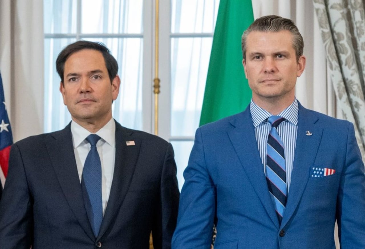Secretario de Estado, Marco Rubio, y el jefe del Pentágono, Pete Hegseth