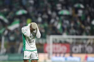 Bogotá. Marzo 8 de 2024. La Equidad enfrenta al Deportivo Cali por la fecha 11 de la liga BetPlay, en el estadio Metropolitano de Techo.(Colprensa - John Paz)