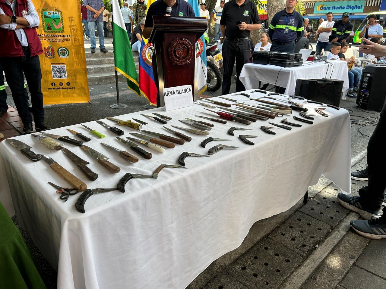 Campaña para entregar armas voluntariamente en Palmira