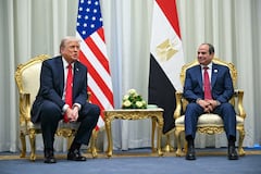 El presidente de Estados Unidos, Donald Trump, junto a su homólogo egipcio, Abdel Fattah al-Sisi.