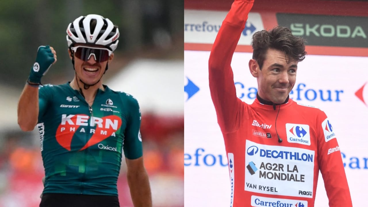 Urko Berrade y Ben O'connor, dos de los protagonistas principales en la etapa 18 de La Vuelta.