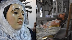Imágenes de la iglesia La Ermita fueron vandalizadas en la mañana de este miércoles 6 de mayo.