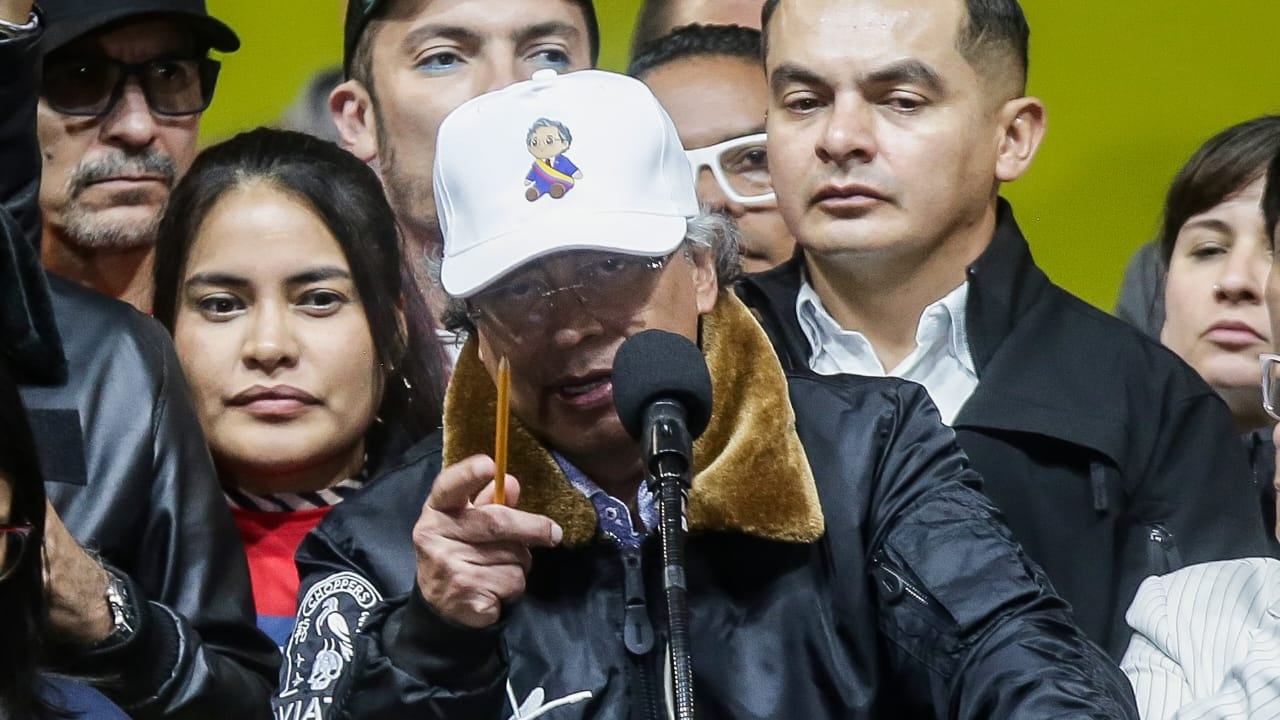 Presidente Gustavo Petro, desde la Plaza de Bolívar.
