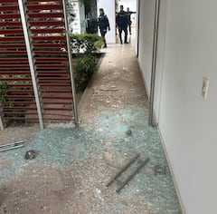 Se conocen las primeras imágenes de los Artefactos que habrían caído sobre la Estación de Policía de Aipe, Huila, en medio de un ataque registrado durante la tarde de este lunes.5 de octubre.