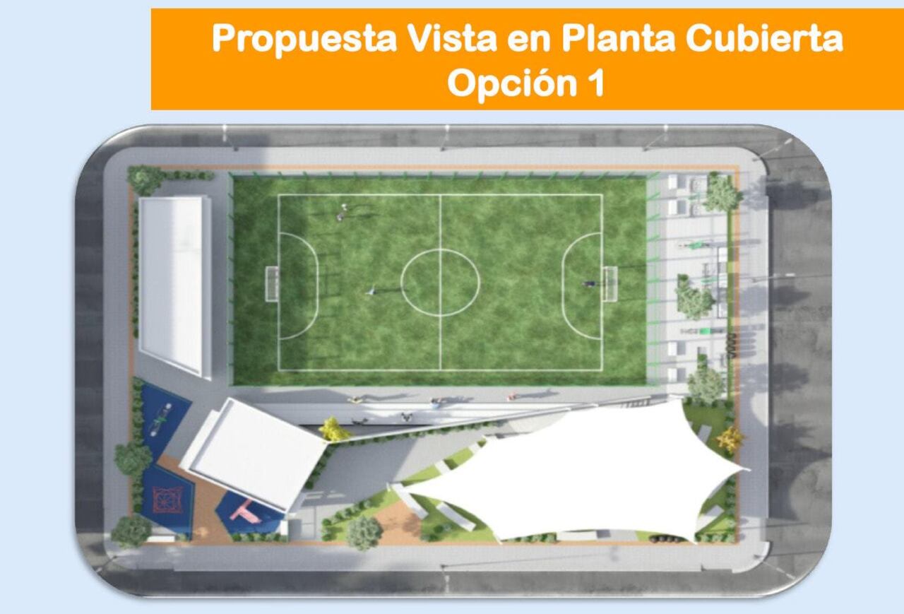 En 2020 se anunció que esta era la propuesta de la cubierta del parque.
