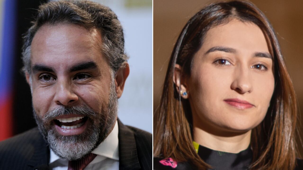 El embajador en Venezuela, Armando Benedetti y la jefa de Gabinete, Laura Sarabia.