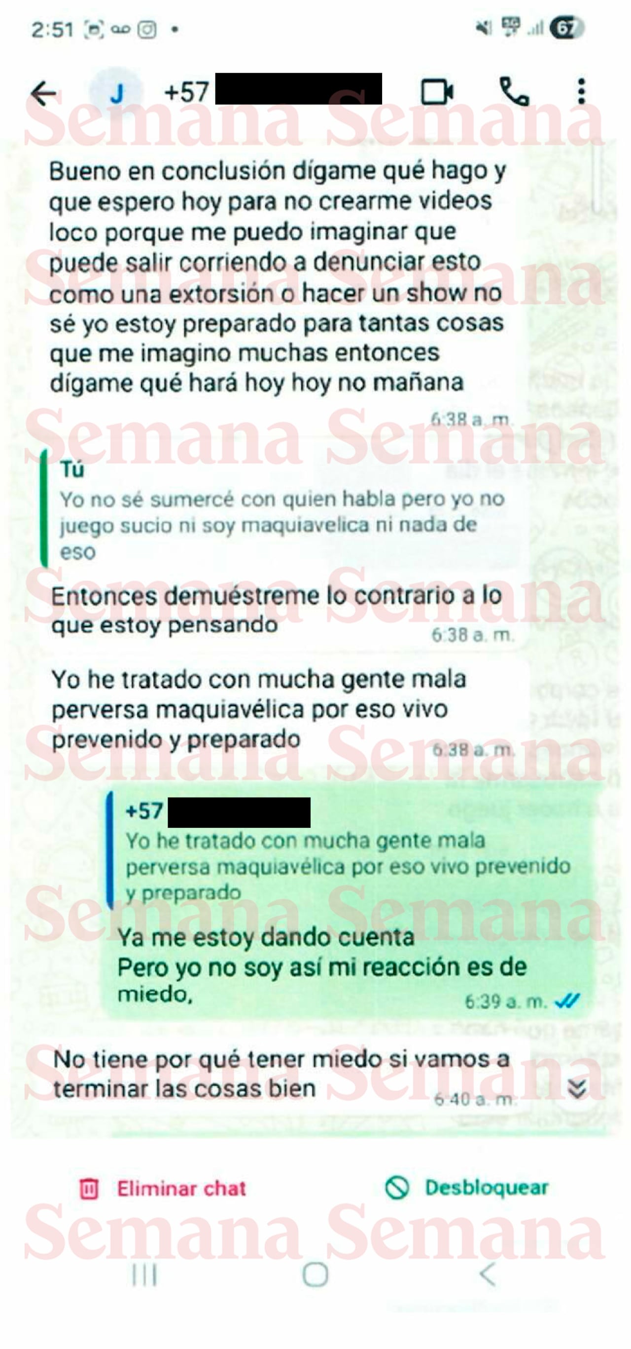 Chats denuncia Angie Rodríguez