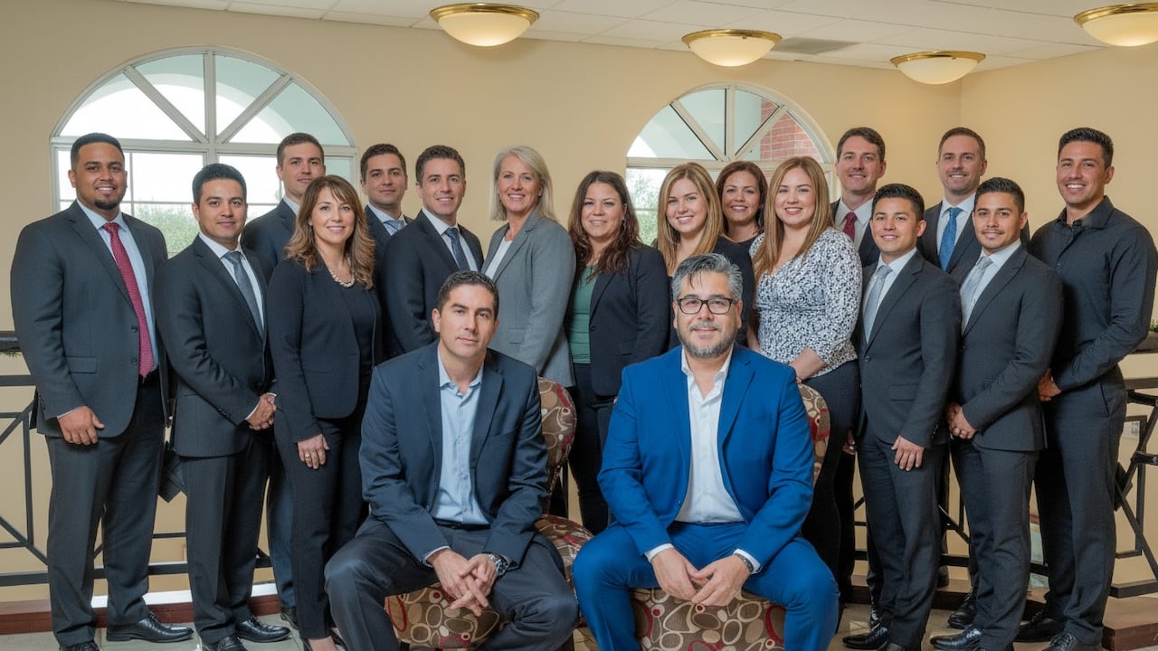 Equipo ejecutivo de Florida Realty Wealth Group en Miami, especializado en inversions rentables y de alta valorizacion, con mas de 25 años de experiencia con Hispanos.