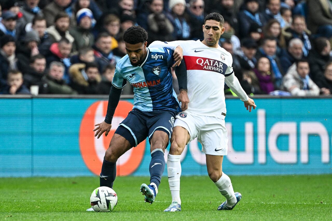 Imagen partido Le Havren Vs. PSG en la Ligue 1 2023-2024.