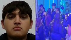 Jaime Esteban Moreno y uno de los videos de la fiesta en la que estuvo antes de que lo asesinaran.