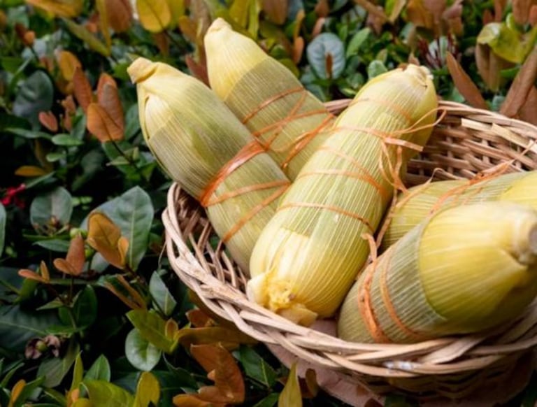 Bollo de maíz y yuca.