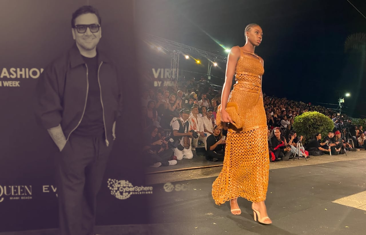 Jhoan Sebastián Grey, ganador de Project Runway, presentó una propuesta que fusiona la innovación técnica con la conciencia ambiental.