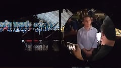 Subsecretario de Seguridad, Jorge Moreno, discutiendo con el empresario Carlos Paz por negación al funcionamiento de la Carpa de la 66 durante la 68 Feria de Cali.