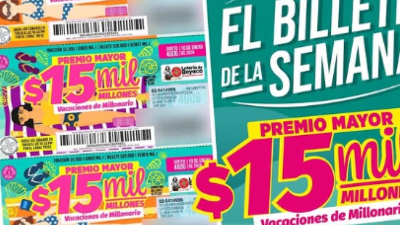 Lotería de Boyacá hoy, 17 de enero de 2026: estos son los números ganadores del sorteo.