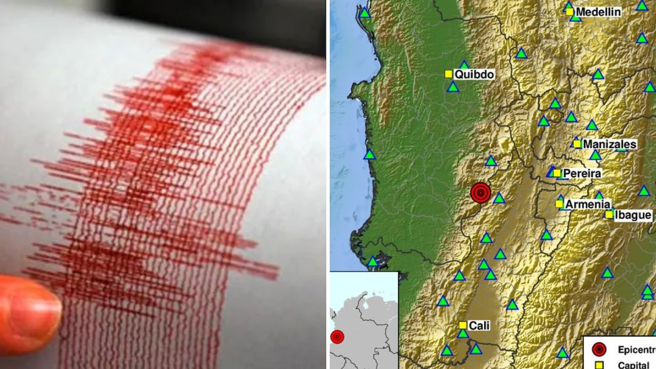 Temblor en el municipio de Versalles, Valle, este domingo, 25 de octubre.