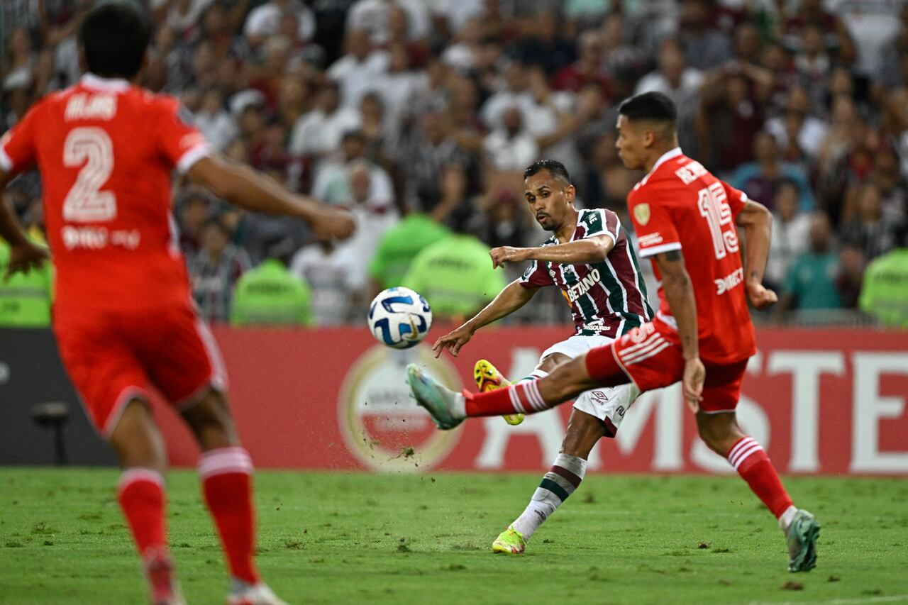 Imagen del Partido entre Fluminense de Brasil vs River Plate de Argentina por la fase de grupos de la copa libertadores 2023.