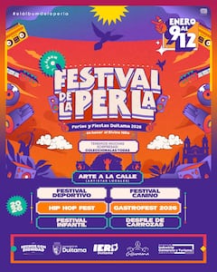 El Festival de la Perla 2026 se realizará del 9 al 12 de enero.