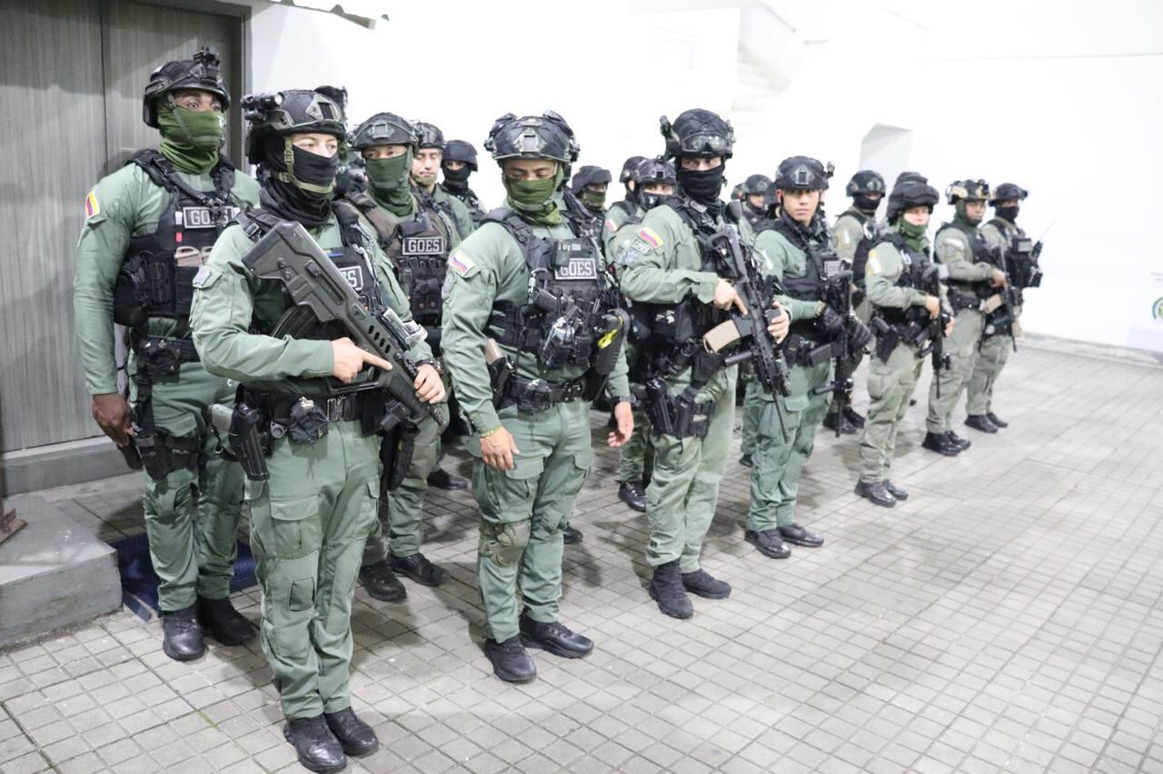 Escuadrón de la Policía Metropolitana de Cali.